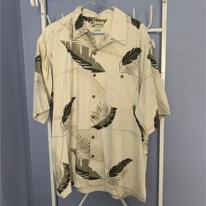 Cafe Havana Jacks Hawaiian Shirt Tropical Breeze Pure Silk Mens XXL Vaccation